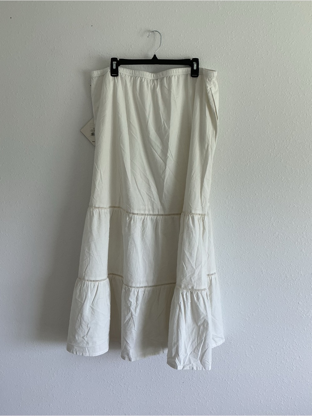 Ava & Viv Ivory Tiered Maxi Skirt